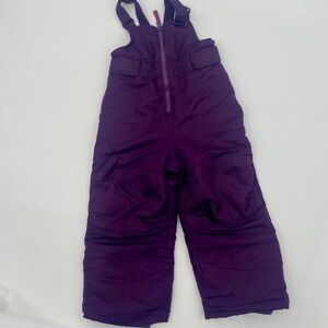 Cherokee Purple Snow pant bibs size 3T